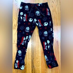 Nightmare Before Christmas Jack Skellington Sally Fleece Sleep Pants S 4-6